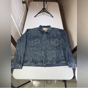 New Polo Ralph Lauren Blue Core Replen Long Sleeve Collared Trucker Jacket 4XB